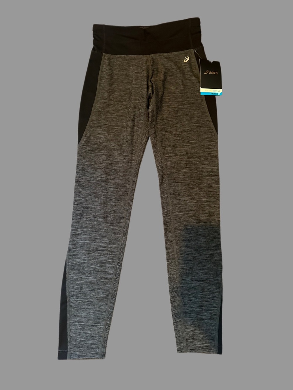 NWT Asics Gray & Black Thermopolis Tight